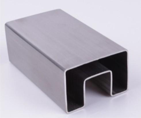Cheap V2A V4A Stainless Steel Square Tubing , Customizable SS Slotted Pipe for sale