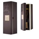 bespoke one bottle wine and two glasses hinged paper box luxury wine box with