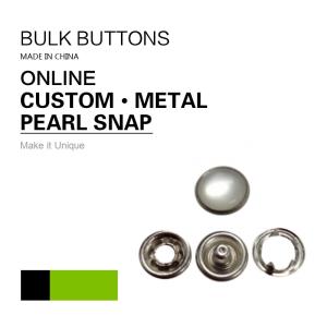 Quality Antique Silver Bulk Size 12 Pearl Snaps wholesale