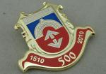 Military Imitation Hard Enamel Lapel Pin Brass Stamped Gold Plating