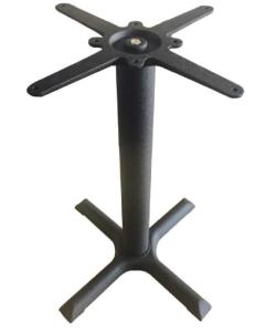 Quality 1100 Custom Cross Table Base Metal Table Legs Garden Furniture Powder Coated wholesale