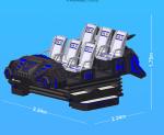 6 Seats 9d Virtual Reality Simulator Movie Theater plastic Material