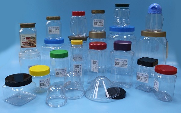 240ml PET Plastic Jar H92mm 2 Layers Screw Lid Paste Jam Bars Biscuit Empty
