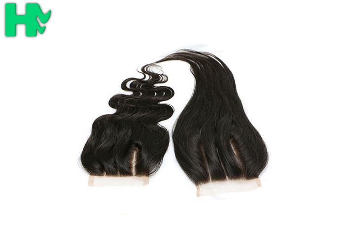 100% Human Hair Closure 4*4 Lace Closure Extension Three Part Way Straight
