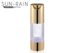 SR-2108G AS material gold airless pump bottle for personal care