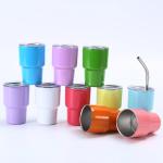 Mini Shot 2oz Curve Tumbler - Double Wall Vacuum Insulated - Nonslip Bottom -