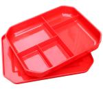 Children Reusable Plastic Lunch Trays For Social Groups Catering