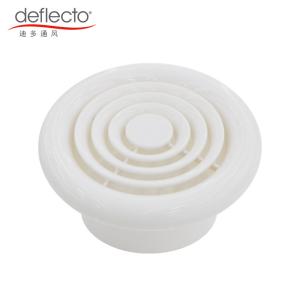 Quality Louvered 4 Inches White ABS Circular Ceiling Wall Air Outlet wholesale