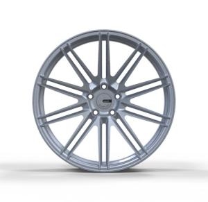 Quality PCD 5x120 17 Inch Wheels Aluminum Alloy Gloss Silver Rims wholesale