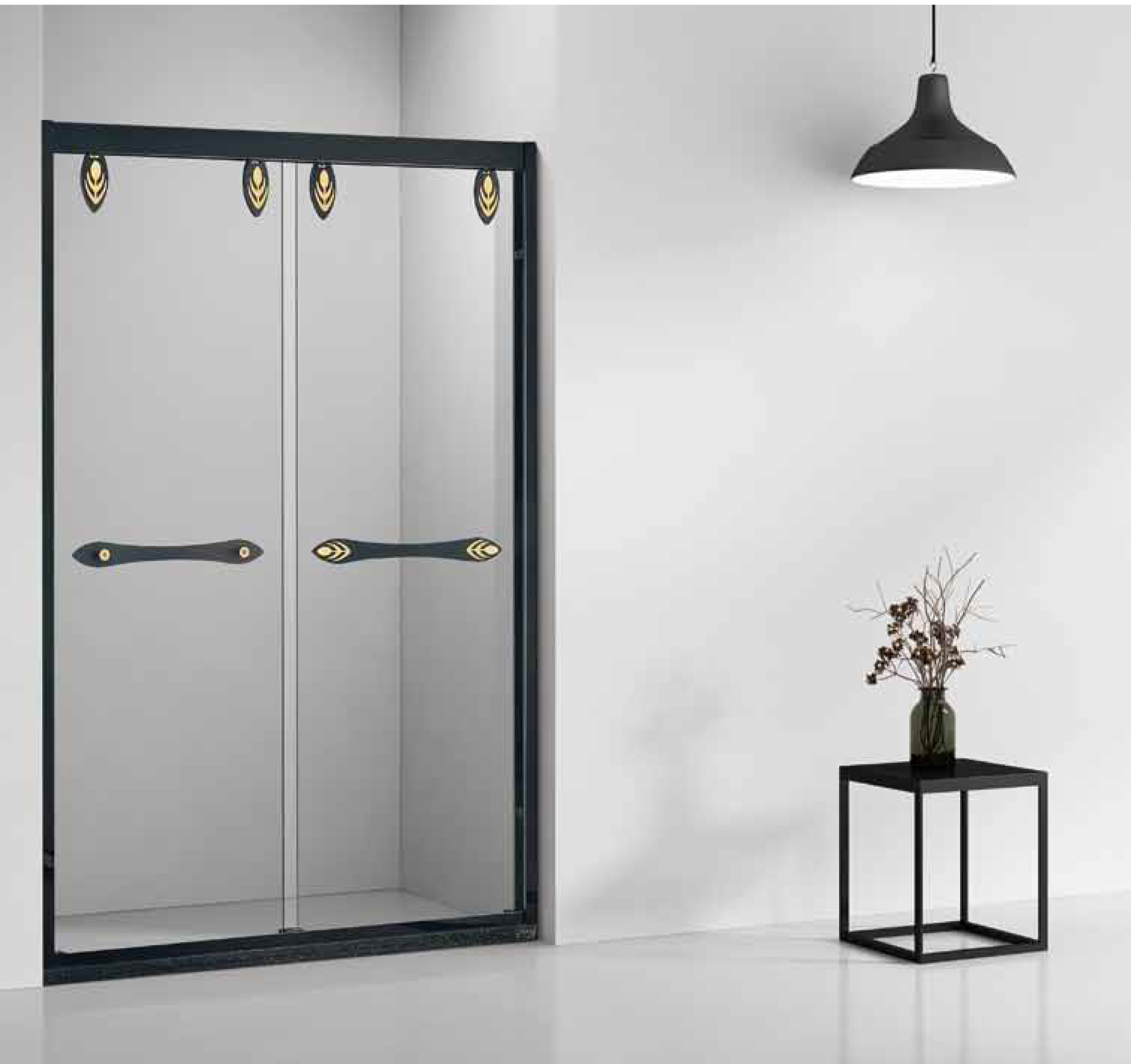 Elegant Design Shower Room With Aluminum Alloy Frame And Glass