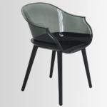 Italy style plastic cafe arm Cyborg chair