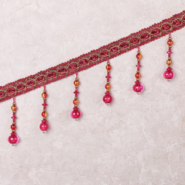 Handmade fashionable chain beads lace tassels fringes for curtain/sofa/pillow