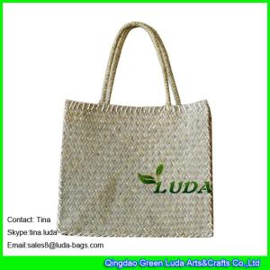 Quality LUDA natural wicker handbags classical braided bags seagrass beach handbags wholesale