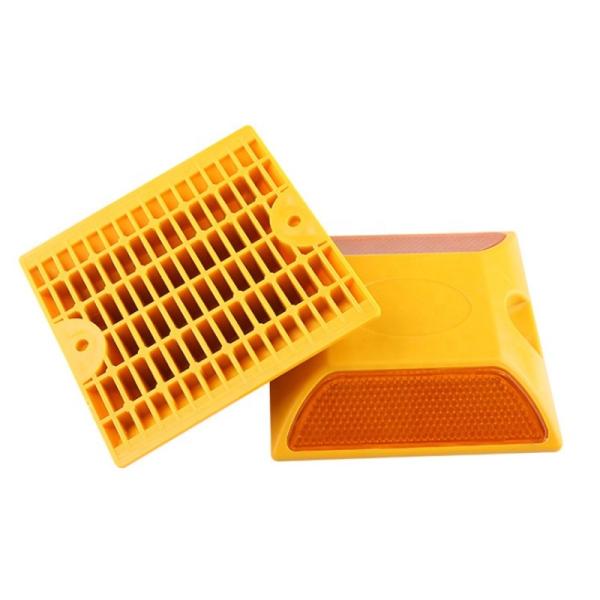 Road Cone Sign Plastic Traffic Safety Reflector Road Stud 100X100X20mm for