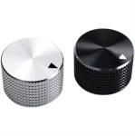 Silver Aluminum Alloy Potentiometer Control Knob Volume Audio Electric Guitar
