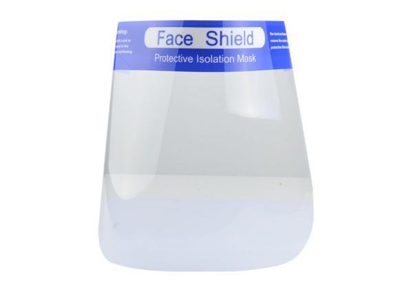 Public Places Full Fac Shield Unisex PE Material Isolated Dust Aging Lasting
