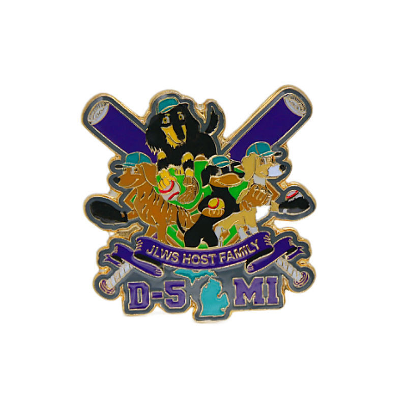 Factory Suppliers Custom Logo Baseball Hat Pins Emblem Hard Soft Enamel Pins For Clothes Hat
