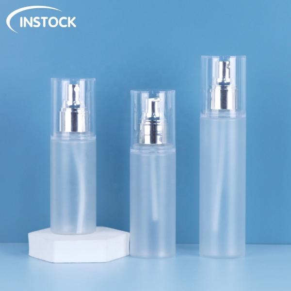 100ml 120ml 150ml Frosted Plastic Cosmetic Bottle Electroplated Spray Lotion
