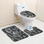 Dolphin Beach Toilet Seat Cushion Anti Skip Toilet Tank Cover Set