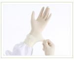 Thick Disposable Surgical Gloves , Medical Disposable Latex Gloves White Color