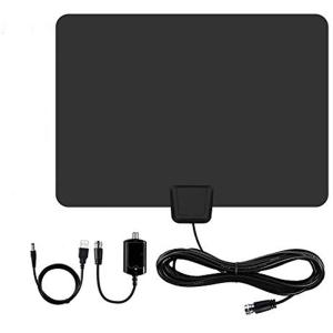 Quality Black Durable High-Quality ABS Material IEC F male Connector Indoor HDTV Antenna wholesale