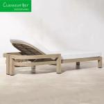 Modern Outdoor Furniture Teak Swimming Pool Sunbed Patio Beach Furniture Lounge