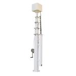 Telescopic Camera Mast Pole 5m 6m 7m 9m Solar Surveillance Mobile Light Mast