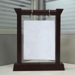 17 Years Original Factory With PVC Pocket Bag Flip Wooden Restaurant Card Menu
