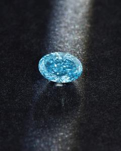 Quality VVS1-VS2 Blue Oval Loose Diamond Cultivated Diamonds 10 Mohs wholesale