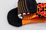 Sporty Disposable Long Black Basketball Socks For Young Boys Logo Cutomized