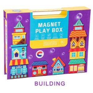 Quality Preschool Magnetic Jigsaw Puzzle Magnet Play Box Building Blocks wholesale