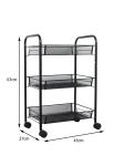 H77cm Five Tier Metal Trolley Cart For Bathroom
