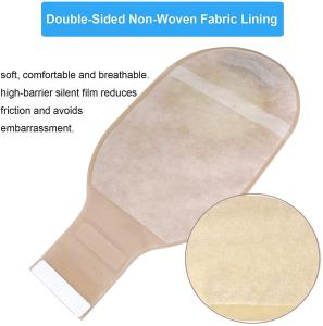 Quality One / Two Pieces 15-80mm Disposable Colostomy Bag Without / With Activated Carbon wholesale