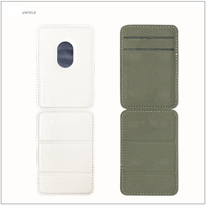 Double Row Heat Transfer Sublimation Phone Card Holder Stand Folding Design