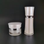 50ml White Acrylic Pump Plastic Lotion Bottles Facial Lotion Skincare Cosmetic