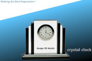 Quality crystal clock/ clock/CRYSTAL AWARD wholesale