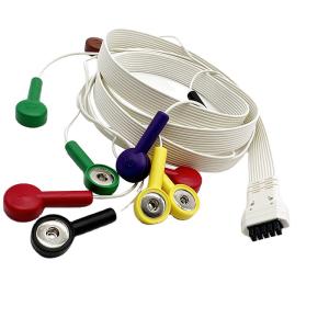 Quality Mortara X12 10 Leads ECG Holter Cable Snap / Clip Type For Recorder Monitor wholesale