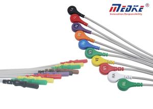 Quality Landcom 1m Length AHA 10 Lead Holter ECG Leadwires wholesale