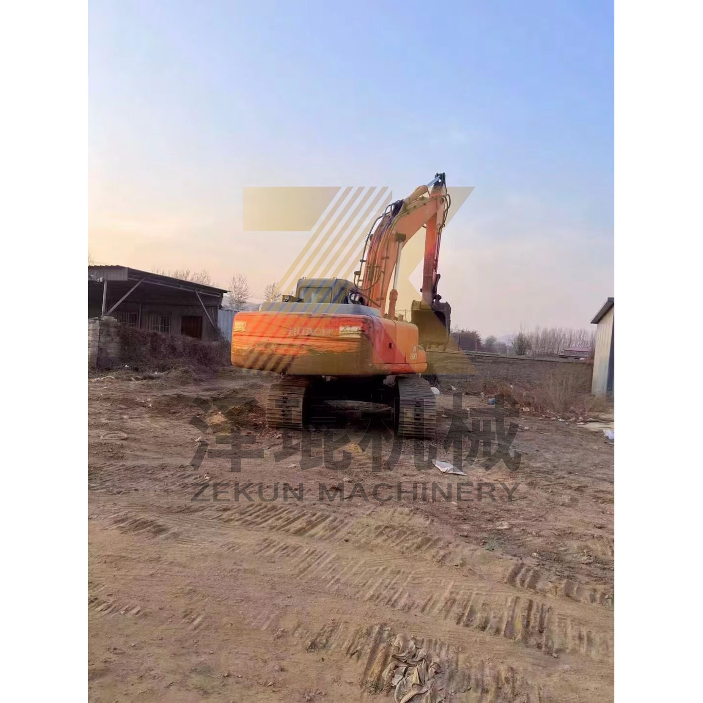 95% Used Hitachi ZX200-6 Excavator for Construction Machinery Operations and Tasks