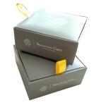 800gsm Cardboard Cufflink Box Matt Finish Velet Show Bar Ribbon Handle Offset