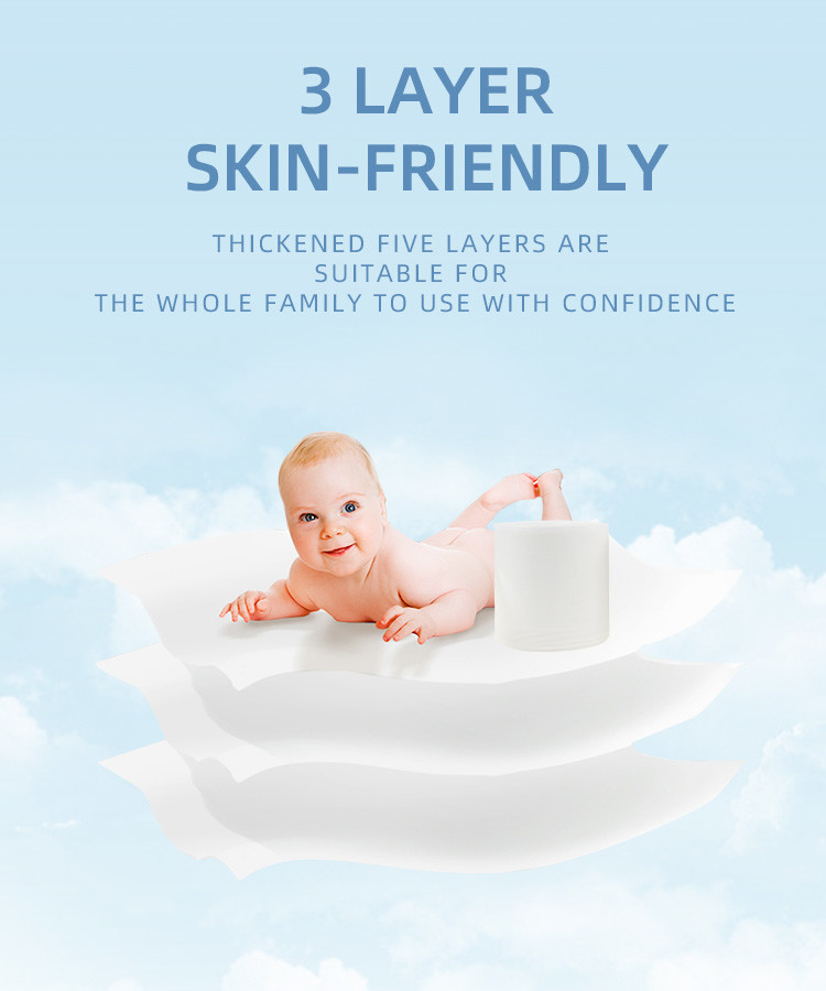 FSC Breathable White Tissue Toilet Paper 100mm×115mm