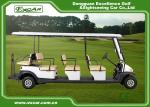 White Aluminum Trojan Battery Golf Cart 11 Seater / Mini Tour Bus