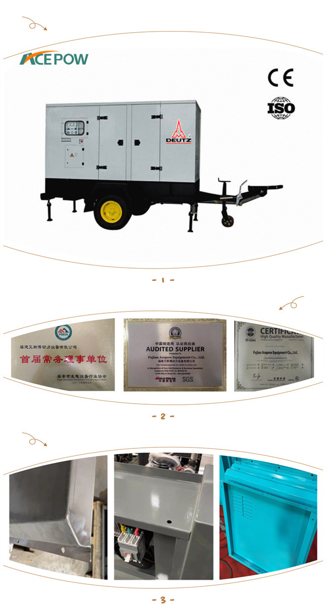 6 Cylinders 3 Phase Mobile Electric Power Generators