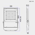 Security Outdoor LED Flood Light SMD Lighting 150 Watt 15000lm For Parking /