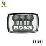 Harley Davidson 4 Inch Boss 80V LED Headlight White Yellow Ring Available Fog
