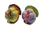Fashion Pewter Rhinstone Enamel Bird Trinket Jewelry Box Metal Alloy Bird