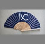 Printed paper hand fan with plastic ribs or wooden ribs, size 23cm, perfect
