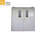 Double Swing Powder Coating Steel Insulated Commercial Fire Rated Door With