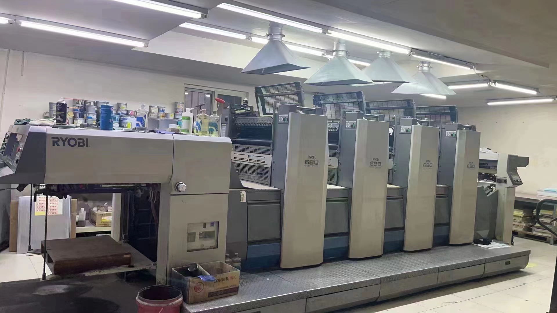 Automatic Used Komori L428 Four Colour Printing Machine Ideal For Volume Printing Needs 17000 KG