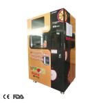 railway station red orange extractor vending machine fruit vending machine